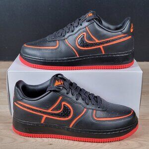Nike Air Force 1 CR7 By You Shoes Men Size 8.5 Black Infrared Leather DD3746-991